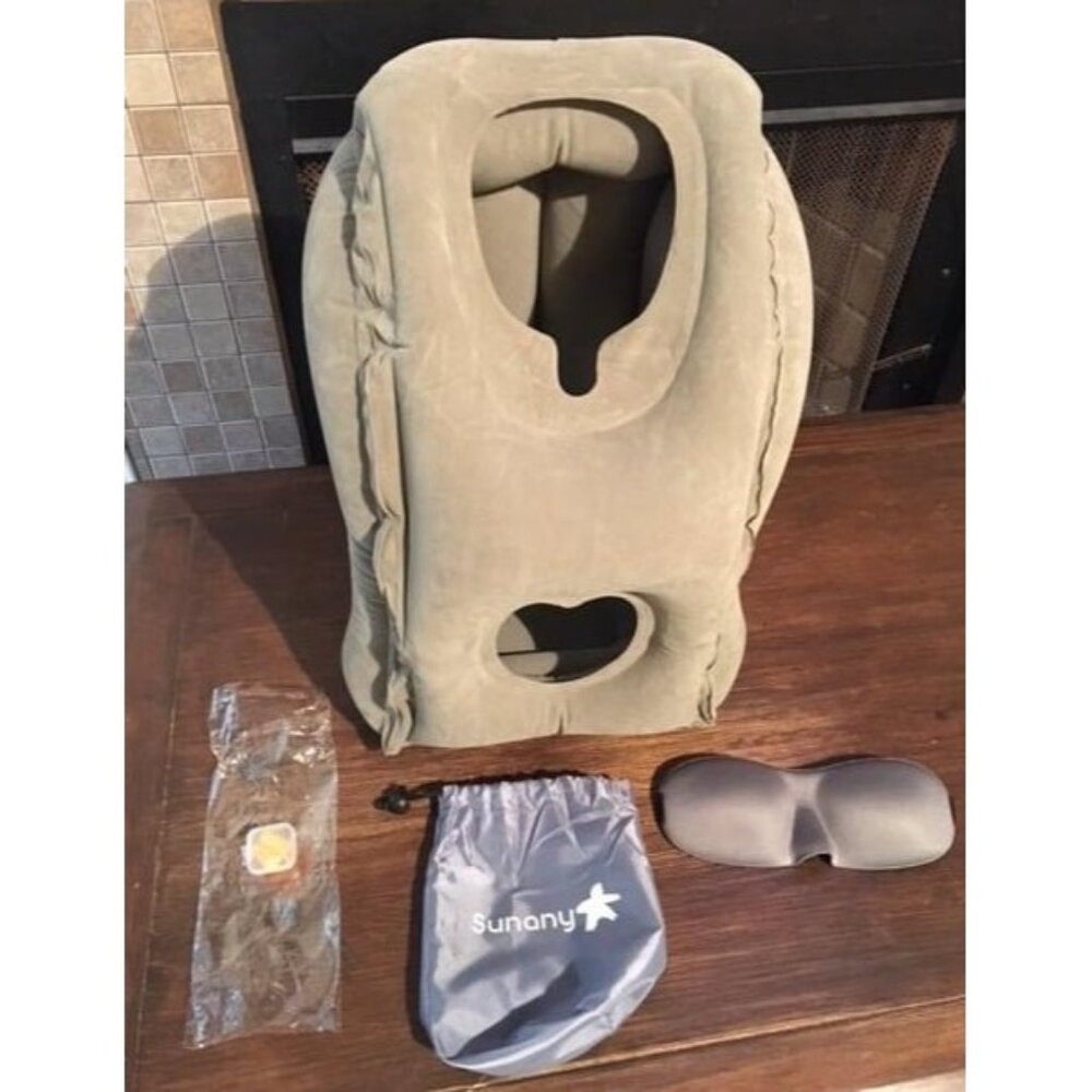 New Travel Pillow, Inflatable Neck Pillow Used for Airplanes/Cars/Buses/Train